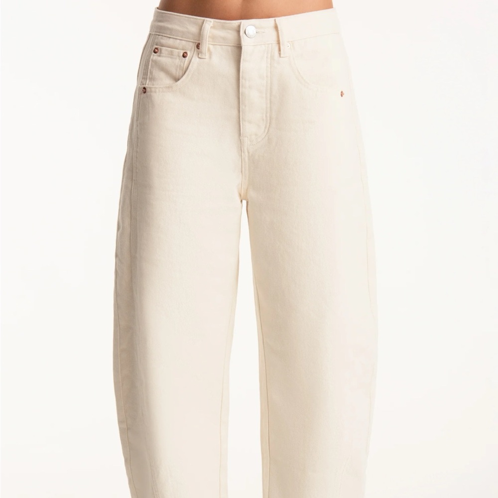 Limited Edition Parke horseshoe white/cream denim jeans NWOT